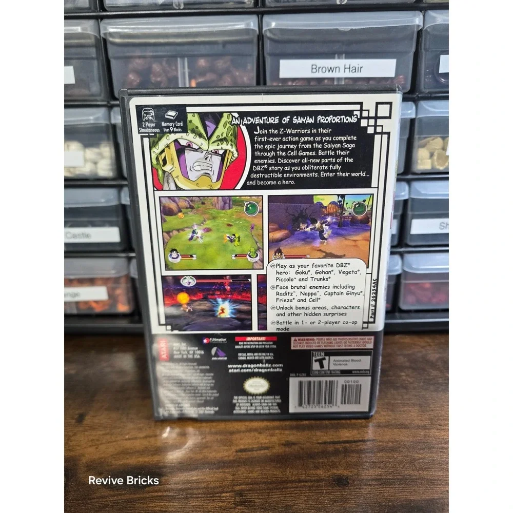 Dragon Ball Z: Sagas (Nintendo GameCube, 2005) Game & Case Tested Working Great